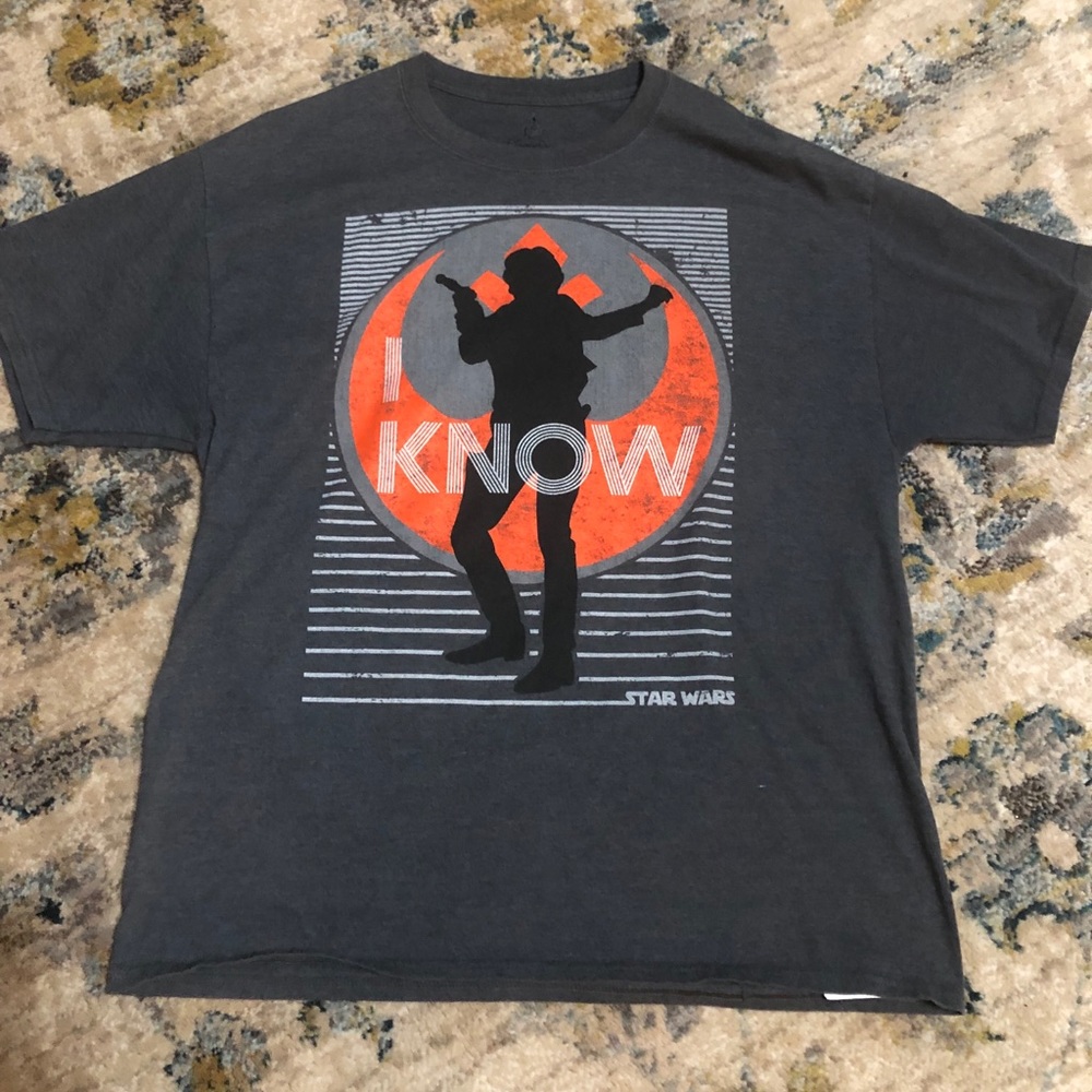 Disney Parks Star Wars Han Solo Mens Tee Size XL